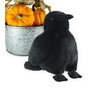 Générique Raaf Pluche Knuffeldier | 6 inch Knuffel Kussen Dier, Gothische Knuffelkraai Voor Kinderen Vanaf 3 Jaar Eettafel Slaapkamer Auto Woonkamer Halloween Feestdecoratie