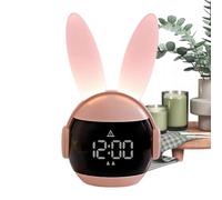 Générique Rabbit Alarm Timer - Cute Bedside Clock for Young Users | Soft Touch Shell with Screen Glow Function, Digital Wakes Up Night Lamp for Boys Girls Home Dorm Learning Space