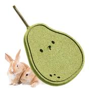 Générique Rabbit Chew Toys, Large Teething Pear, Natural Chinchilla Toys Pet Treats, for Small Animal Hamster Chinchilla Indoor Outdoor Home Cage Play Training Enrichment
