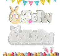 Générique Rabbit Craft Silicone Mold, Easter Plaster Mould, 7.48x3.5x0.85 inches Feature with Silicone, DIY Resin Art Tool, Craft Accessory with Fun Style, Holiday Ornament for Home Party