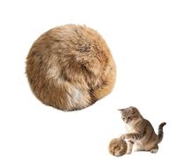 Générique Rabbit Fur Ball Cat Toy, Soft Fluffy Cat Toy Balls, Rabbit Fur Ball for Cats, Catnip Toys for Indoor Cats, Washable, for Chewing Playing, Exercise Bonding (1pcs)