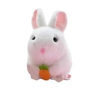 Générique Rabbit Hamster Plush Toy | Wagging Tail Cartoon Rabbit Doll | Soft Interactive Stuffed Animal for Kids, Aesthetic Bedroom Decor and Children's Day Giift