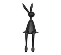 Générique Rabbit Sitting Home Decor - Resin Bunny Desktop Edge Figures | Resin Dangling Leg Bunny Figurine Ornaments for Bookshelf, Desk, Living Room, Bedroom, Tabletop, Bookshelf Decoration
