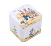 Générique Rabbit Tin Box - Easter Treat Container for & Candy | Sturdy Metal Case with Lid, Decorative Organizer, Holiday Accent for Home Bedroom Living Room Party and Gathering