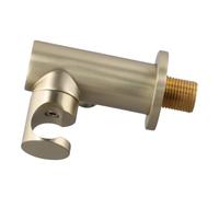 Générique Raccord de Flexible Douche, Support Mural Rotatif à 360°, Douille en Laiton doré qualité supérieure, Accessoires