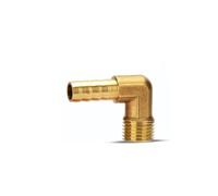 Générique Raccord de Tuyau à Embout cannelé 6, 8, 10, 12, 14 mm, Filetage 1/8, 1/4, 3/8, 1/2 BS*P, raccords de tuyauterie en Laiton(10pcs-BTPL,12MM,3/8")