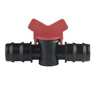 Générique Raccord de Tuyau d'arrosage avec Robinet d'égouttement et poignée Papillon Φ25mm x Φ25mm. Lot de 5