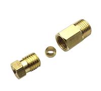 Générique Raccord de Tuyau en Laiton à Compression M4 M6 M8 M10 1/8" 1/4" mâle vers 4 6 8 mm Huile de Lubrification(M6x0.75mm- 6mm)