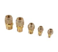 Générique Raccord de Tuyau en Laiton Standard SAE 45 degrés BSPP mâle vers Tube évasé 6,35-19,05 mm 1/8" 1/4" 3/8" 1/2" 3/4" for climatisation(1l2 to 19.05mm)
