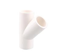 Générique Raccord de Tuyau en PVC Blanc, coude Droit, té, 3/4/5/6 Voies, 20/25/32 mm, 1 pièce(Blue,I.D 32mm)
