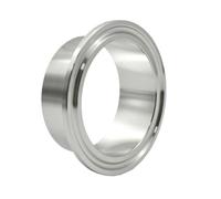 Générique Raccord de Tuyau soudé à Bride à Connexion Rapide en Acier Inoxydable SS304 de 12,7 à 108 mm 0,5 "0,75" 1 "2" 3 "4"(114mm Ferrule130)