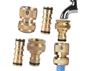 Générique Raccord Rapide pour Tuyau d'Arrosage | Raccord Laiton De Robinet - Éléments de Connexion Tuyau | pour Irrigation Jardin extérieur Camping-Car Paysage pelouse