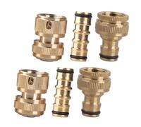 Générique Raccords de Tuyau à Connexion Rapide | Raccord en Laiton pour Arrosage | Éléments de Connexion Tuyau | pour Jardin Extérieur Arrière-Cour Pelouse Irrigation Paysage