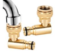 Générique Raccords de Tuyau d'arrosage - Connecteurs rotatifs antirouille, Adaptateur de Tuyau pivotant à 360 degrés avec Conception résistante aux fuites, coupleur Universel d'eau, connecteur