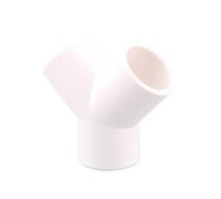 Générique Raccords de tuyauterie en PVC Blanc 20-32 mm Droit/coude/té/Croix