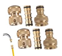 Générique Raccords Rapides pour Tuyau d'arrosage - Raccord Laiton De Robinet,Adaptateur Laiton pour Tuyau D'arrosage - pour Jardin Irrigation Extérieur Camping-Car Arrière-Cour Pelouse
