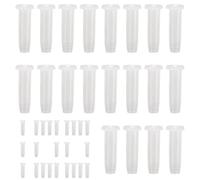 Générique Racket String Protector,100 Pieces Badminton Racket Eyelets - Nylon Eyelet Replacement, Transparent White Stringing Tools for Adults Professionals Repair