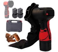 Générique Racleur d'écorce d'arbre, meuleuse d'angle for Arbres fruitiers, arrache-écorce sans Fil avec Batterie au Lithium 1500 mA et Sac à poussière, Moteur en cuivre 28000 TR/Min, 2 Piles