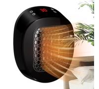 Générique Radiateur soufflant enfichable Écran LED compact Télécommande électrique mural Chaleur Salle de bains Garage Appartement Personnes âgées Étudiants Bibliothèque Atelier Sous-sol Caba