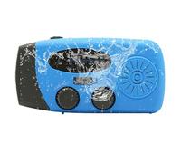 Générique Radio solaire, radio météo à manivelle | Radio rechargeable - Radio solaire AM/FM, 2000mAh, Radio météo, lumière LED, pour survie en intérieur, Camping