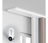 Générique Rail À Rideaux Double Rangée, Montage Au Plafond, Système De Rails Silencieux Et Robustes, Tringle À Rideaux Coulissants De Chambre À Coucher, Salon, Hôpital(Blanc,360cm/11.8ft(3 * 120cm))