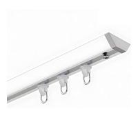 Générique Rail à Rideaux en Aluminium pour Plafond - Tringle à Rideau pour Séparation de Pièce - Idéale pour Maison, Chambre, Salle de Bain, Bureau(Size:2m/6.6ft,Color:Blanc)