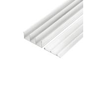 Générique Rail de Porte coulissante à 3 Voies, Kit de Porte de Garde-Robe coulissante, Rail Robuste for Portes moustiquaires(Milk-B,170cm)