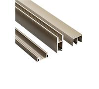 Générique Rail de Porte coulissante en Verre doré en Trois Parties, épaisseur 8 mm, 30 à 200 cm, adapté aux Cuisines domestiques(110cm)