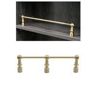 Générique Rail d'étagère 8~38 Pouces, Rails basculants Modernes for étagères en Laiton, Garde-Corps d'étagère en métal décoratif for armoires de Salle de Bain/Cuisine(Type3,24inches)