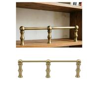 Générique Rail d'étagère 8~38 Pouces, Rails basculants Modernes for étagères en Laiton, Garde-Corps d'étagère en métal décoratif for armoires de Salle de Bain/Cuisine(Type2,24inches)
