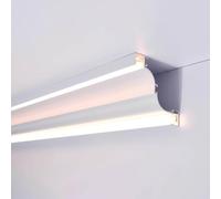 Générique Rail LED en Aluminium - Rail d'angle de 1 m avec Cache - Diffuseur intérieur pour éclairage de Placard, d'escalier ou d'armoire (L-3m/9,8ft)
