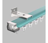 Générique Rail pour Rideaux de séparation de pièce, système de Rails de Rideaux Robustes et Silencieux, Tringle à Rideaux coulissants de Chambre à Coucher, Salon, hôpital(Blue-Wall,280cm/9.2ft)