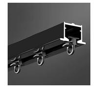 Générique Rails de Rideaux Robustes à Double rangée, système Silencieux, Rail de Rideau encastré Invisible - Rail en Aluminium Commercial pour Salon, hôpital, hôtel - Salle d'intimité D