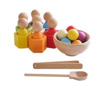 Générique Rainbow Sorting Ball - Preschool Cups Game | Motor Transfer Activity Early Learning for Fine Skill Travel Kindergarten Boys Girls Nursery Kids, Color Match Sensory Educational Set