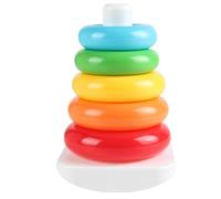 Générique Rainbow Stacking Rings Toy Cognitive Sensory Learning Set