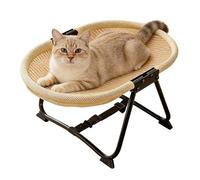 Générique Raised Dog Bed - Portable Foldable Non Slip Cot Hammock | 22.44 X 16.14 X 10.23Inch Elevated Dog Bed for Pets Cats Kitten Puppy Sleep Rest Camping Travel and Others