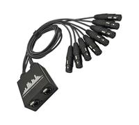 Générique Rallonge de câble RJ45 8 canaux XLR 3 broches, convertisseur d ' extension pour microphone, haut-parleurs de scène, téléphone portable et ordinateur, métal permanent