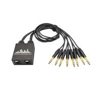Générique Rallonge de câble RJ45 8 canaux XLR 3 broches, convertisseur d ' extension pour microphone, haut-parleurs de scène, téléphone portable et ordinateur, métal permanent