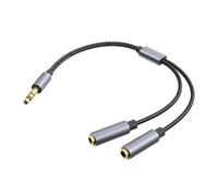 Générique Rallonge de câble séparateur de casque pour ordinateurs portables, fil de durabilité exceptionnelle, qualité sonore supérieure et cordon de lecteur à large utilisation