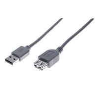GENERIQUE Rallonge éco USB 2.0 A/A - 5m / Gris