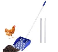 Générique Ramasse Crottes De Poule - Ergonomic Functional Raclette Nettoyage pour Poules, Outil en, D'Aluminium Détachable Nettoyer La Litière | Multipurpose Outdoor Indoor Utility