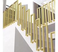 Générique Rambarde d'escalier - Balustres en Forme de U/M, Rampe d'escalier latérale en Fer forgé pour marches intérieures et extérieures, kit Complet de poteaux de Support antidérapants pou