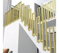 Générique Rambarde d'escalier en Forme de U/M - Rambarde d'escalier en métal, Rampe latérale antidérapante de Style transitionnel, barrière de sécurité rétro en Fer forgé, Rampe transitionne