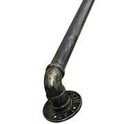 Générique Rambarde d'escalier Industrielle, kit de Support de Main Courante pour Rampe d'escalier intérieure/extérieure, Barre d'appui en Bronze pour marches d'escalier (120 cm (4 pi))