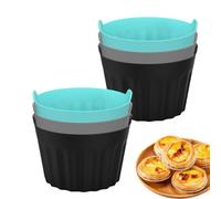 Générique Ramequins pour friteuse à air, Ramequins à gâteaux | Moule à friteuse à muffins,Moule d'accessoires de, moule de cuisson antiadhésif pour gâteaux, Muffins, Puddings