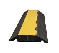 Générique Rampe de Protection de câbles en Caoutchouc Robuste - 2 canaux, capacité de 1763 LB, Surface antidérapante, ralentisseurs pour la sécurité routière (35,4 x 23 x 3,5 po)