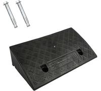 Générique Rampes en Caoutchouc, Panneaux de Rampe en Plastique pour rampes de Trottoir, trottoirs, garages, quais de Chargement et seuils (Svart, 50 * 27 * 13 cm)