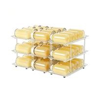 Générique Range-Canettes Soda - Support Automatique Compact - Range-Boissons pour Garde-Manger | pour Réfrigérateur Cuisine Camping-Car Dortoir Garde-Manger Garage Pendaison De Crémaillère