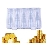 Générique Range Pièces,Boîtier De Rangement De Pièces 2.7cm | Protection Étanche pour Exposition à Domicile Musée et Enchères