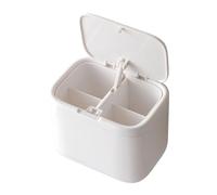 Générique Range-Salle De Bain | Boîte Murale À Levage Automatique,Porte-Cotons Cosmétiques,Pour Cotons-Tiges, Élastiques À Cheveux, Bâtonnets Dentaires, Soins Cutanés, Salle De Bain, Chambre,